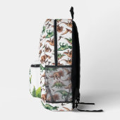 少年パーソナライズされたの名前Tレックス恐竜 プリントバックパック (右)