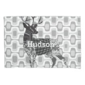 少年パーソナライズされたの部屋ディアミッドセンチュリー 枕カバー (正面)