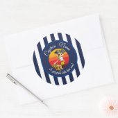 少年パーティー海賊 ラウンドシール (封筒)