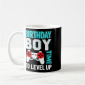 少年ビデオゲーム誕生日パーティー コーヒーマグカップ (左)
