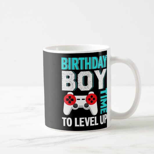 少年ビデオゲーム誕生日パーティー コーヒーマグカップ (右)