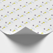 少年ファースト聖餐式、司祭と葡萄との聖句 ラッピングペーパー (角)