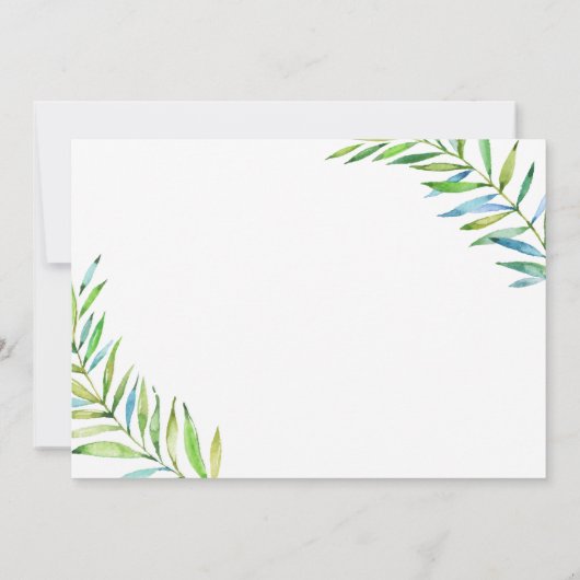 少年ファースト誕生日とフォトサファリワイルドワン 招待状 (裏面)