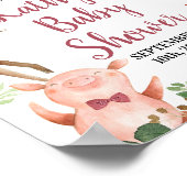 少年ファーム動物納屋周囲の庭歓迎ポスター ポスター (角)