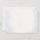 少年ブルーのテディベア風船の最初の誕生日写真 招待状 (裏面)