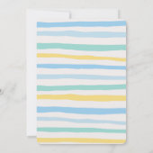 少年ブルーバニー2歳の誕生日 招待状 (裏面)