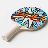 少年ブルー クール モダン ファン 漫画 本 卓球ラケット (正面アングル)