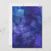 少年ブルー・ホワイト 11歳の誕生日 招待状 (裏面)