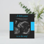 少年ベビーカスタマイズ超音写真テンプレート 招待状 (スタンド正面)