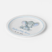 少年ベビー象ベビーシャワー紙プレート ペーパープレート (アングル)