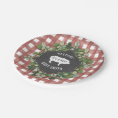 少年ベビーQボタニカルジンガムベビーシャワー ペーパープレート (アングル)