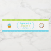 少年ベーキング誕生日パーティー ペットボトルラベル (シングルラベル)