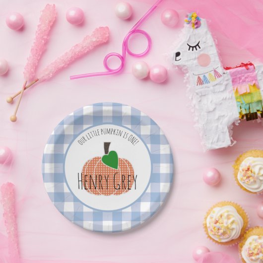 少年リトルカボキンブループレイド最初の1歳の誕生日 ペーパープレート (パーティー)