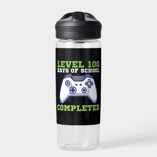 少年レベル100日完了 ウォーターボトル (正面)