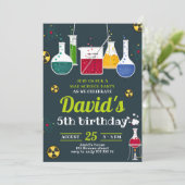 少年不機嫌科学者の注意バースデーパーティー 招待状 (スタンド正面)