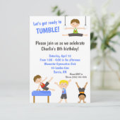 少年体操の誕生日パーティーの招待状 招待状 (スタンド正面)