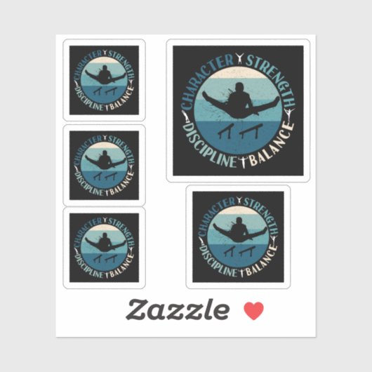 少年体操キャラクター力訓練 シール (シート)