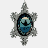 少年体操キャラクター力訓練 スノーフレークピューターオーナメント (左)