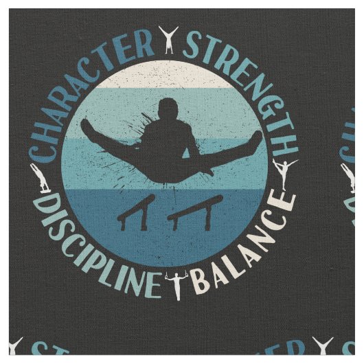 少年体操キャラクター力訓練 ファブリック (クローズアップ)