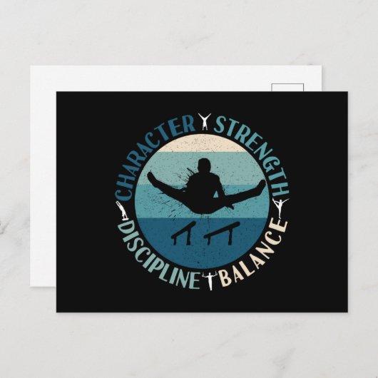 少年体操キャラクター力訓練 ポストカード (正面/裏面)