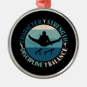 少年体操キャラクター力訓練 メタルオーナメント (正面)