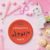 少年体操バースデーパーティープレートと名前 ペーパープレート (パーティー)