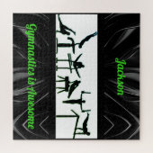 少年体操パズルと名前! ジグソーパズル (横)