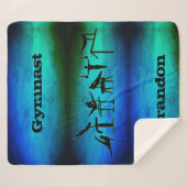 少年体操パーソナライズされた選手 シェルパブランケット (正面(横))