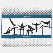 少年体操フリースブランケット フリースブランケット (正面(横))