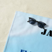 少年体操ブルーグラデーションビーチタオル名 ビーチタオル (インサイチュ)