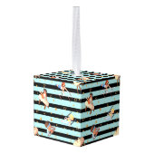 少年体操リングや輪パラレルバーポンメルホース キューブオーナメント (裏面アングル)