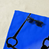 少年体操リングや輪愛国的赤白青 ビーチタオル (インサイチュ)