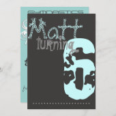 少年体操誕生日招待状 招待状 (正面/裏面)