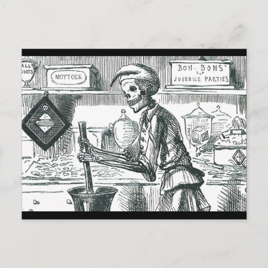 「少年党のボンボン」邪悪な薬剤師 ポストカード (正面)