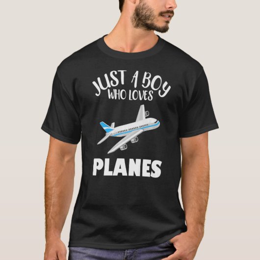 少年兵デザイン飛行機パイロット航空 Tシャツ (正面)