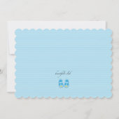 少年写真誕生のお知らせ 案内状 (裏面)