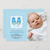 少年写真誕生のお知らせ 案内状 (正面/裏面)