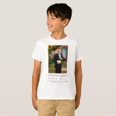 少年初の聖体拝領の写真 Tシャツ (正面フル)