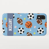 少年向けのスポーツボール柄 Case-Mate iPhoneケース (裏面(横))