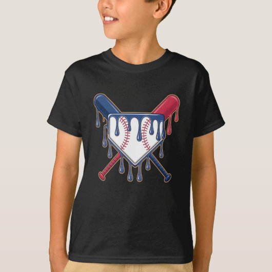 少年向けアイスクリームドリップ Tシャツ (正面)