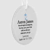 少年向けアクリルオーナメントギフト券の確認 オーナメント (正面)