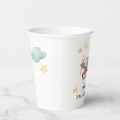 少年向けクールなモダンカラフル飛行機誕生日パーティー 紙コップ (右)