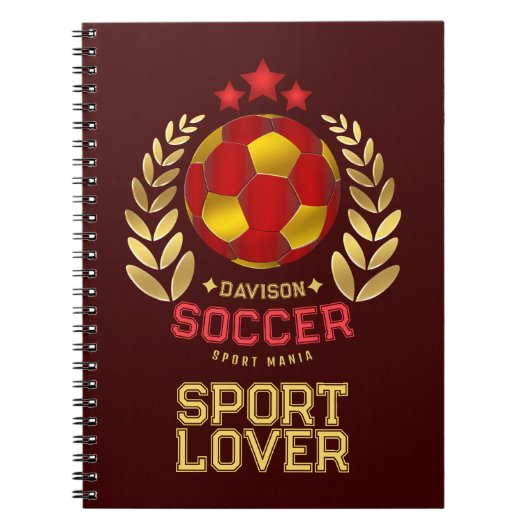 少年向けサッカーギフト ノートブック (正面)