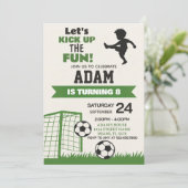 少年向けデジタルスポーツパーティー招待状 招待状 (スタンド正面)