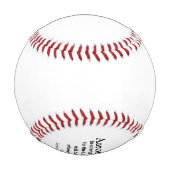 少年向けバプテスマ野球の贈り物 野球ボール (裏面)