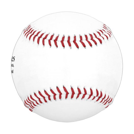 少年向けバプテスマ野球の贈り物 野球ボール (正面)