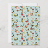 少年向けモダンスーパーヒーロー漫画本 子供の誕生日 招待状 (裏面)