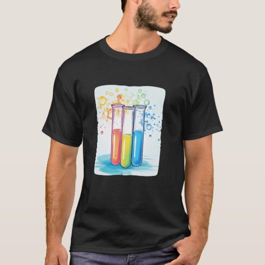 少年向け学の試験管ラボで笑い声と Tシャツ (正面)