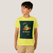 少年向け宇宙飛行士デザインTシャツ Tシャツ (正面フル)