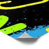 少年向け落書き – 手書き冷却感 ポスター (角)